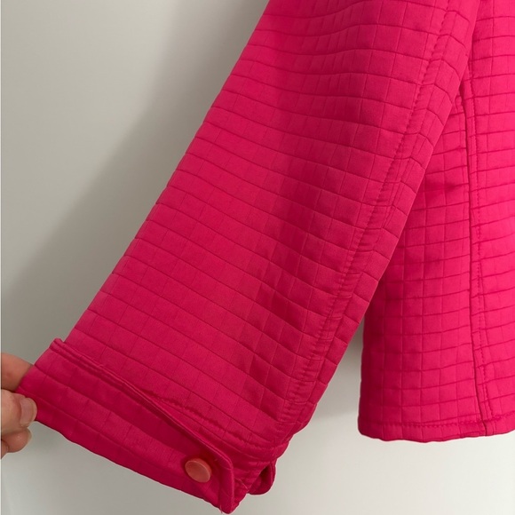 Womens Harve Benard Hot Pink Quilted Barn Jacket Size 12 Lightweight - Picture 4 of 9